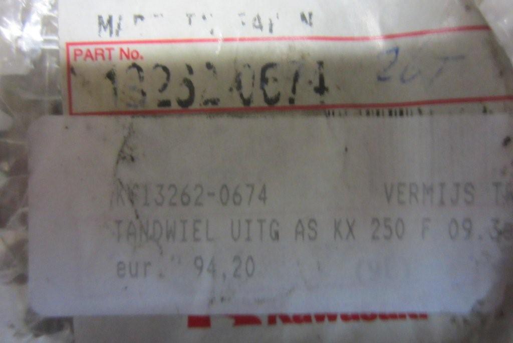 Tandwiel uitg as KX 250 F 09/11 3e V 26 .T